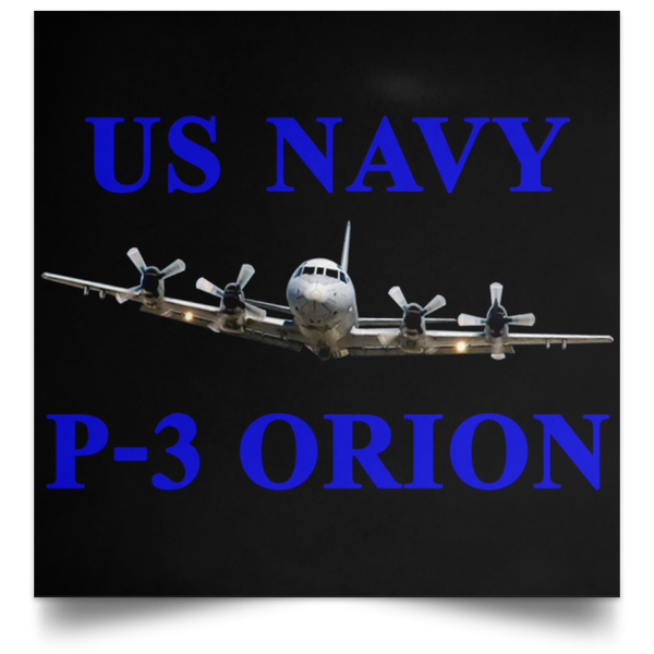 US Navy P-3 1 Poster - Square