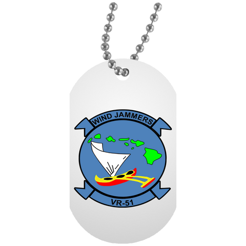 VR 51 2 White Dog Tag