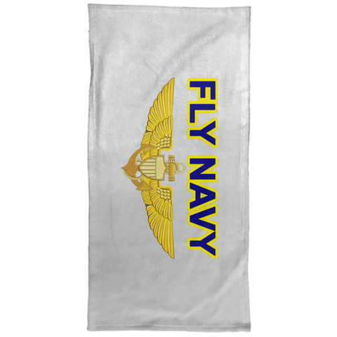 Fly Navy Aviator Hand Towel - 15x30
