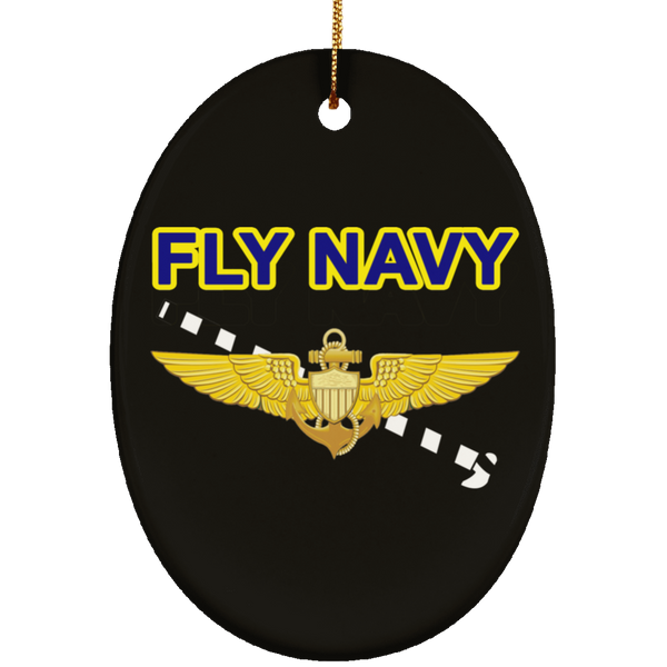 Fly Navy Tailhook 1 Ornament - Oval