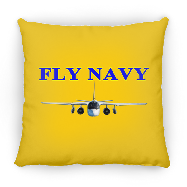 Fly Navy S-3 2 Pillow - Square - 16x16