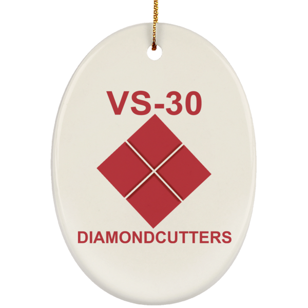 VS 30 3 Ornament Ceramic - Oval