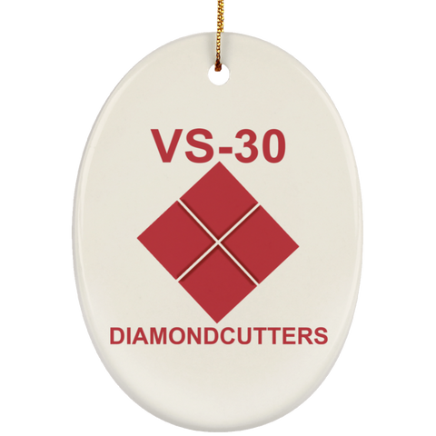 VS 30 3 Ornament Ceramic - Oval