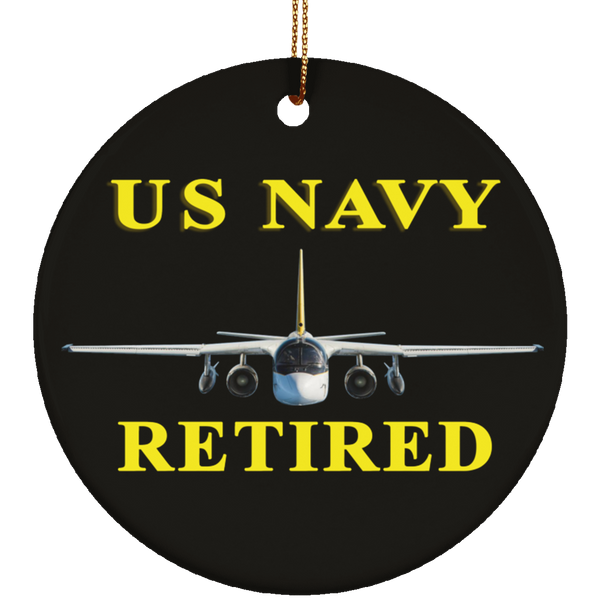 Navy Retired 2 Ornament - Circle