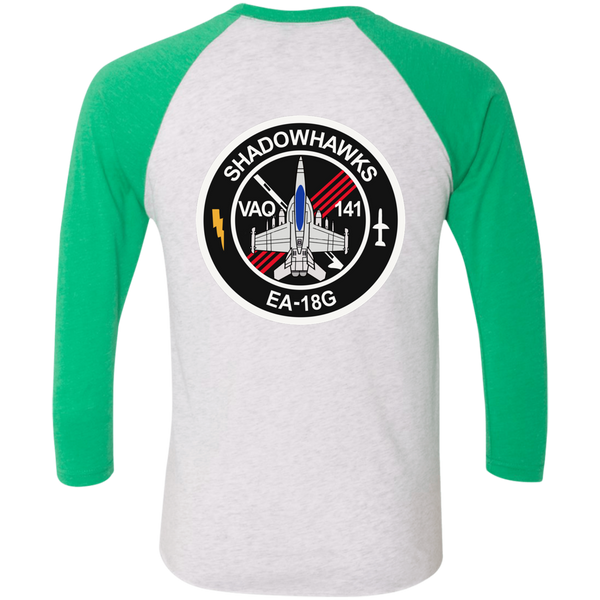 VAQ 141 6c Baseball Raglan T-Shirt