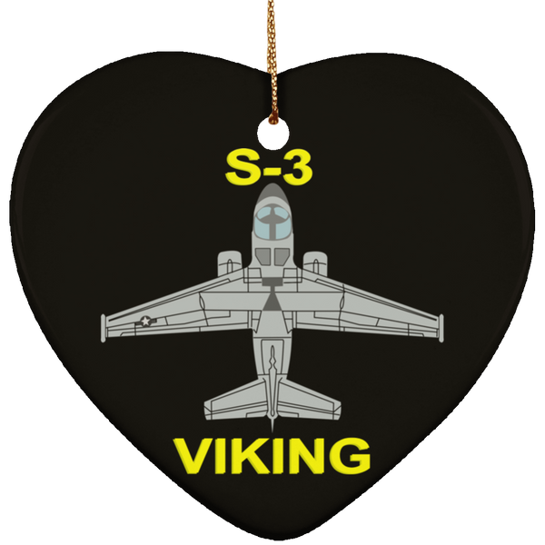 S-3 Viking 11 Ornament - Heart