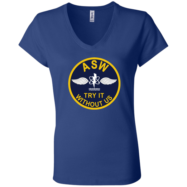 ASW 02 Ladies' Jersey V-Neck T-Shirt