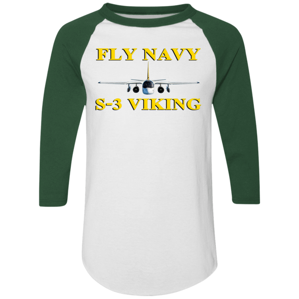 Fly Navy S-3 3 Colorblock Raglan Jersey