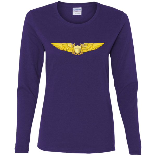 NFO 1 Ladies' Cotton LS T-Shirt