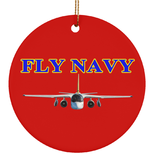 Fly Navy S-3 2 Ornament – Circle