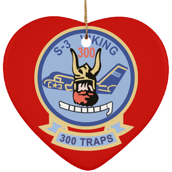 S-3 Viking 5 Ornament - Heart