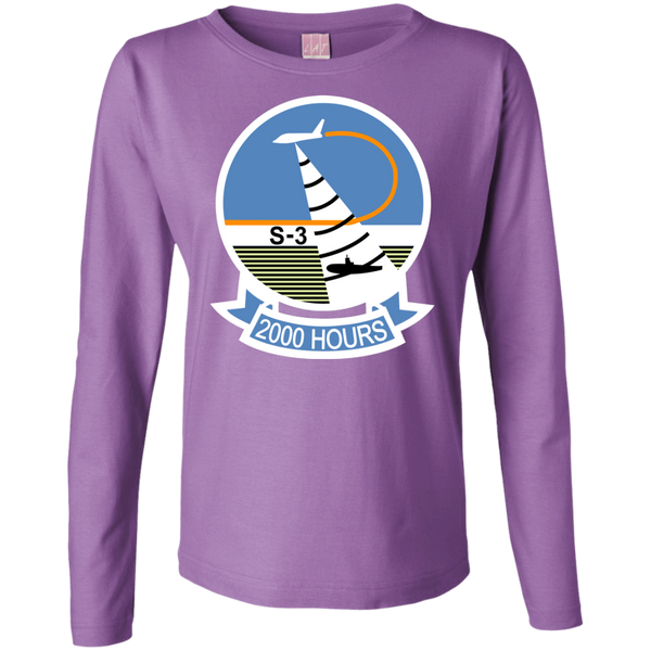 S-3 Viking 9 Ladies' LS Cotton T-Shirt