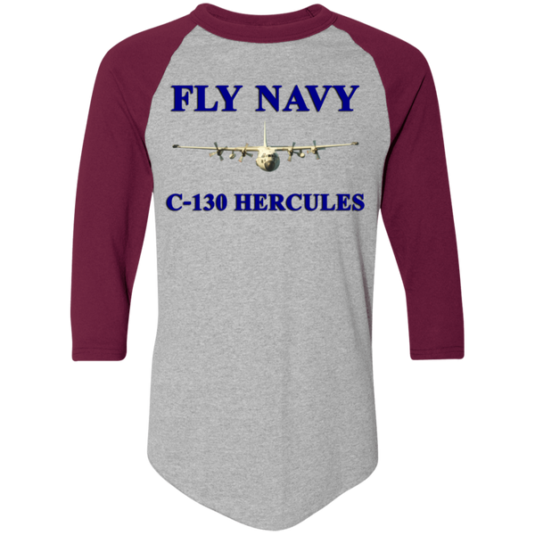 Fly Navy C-130 1 Colorblock Raglan Jersey