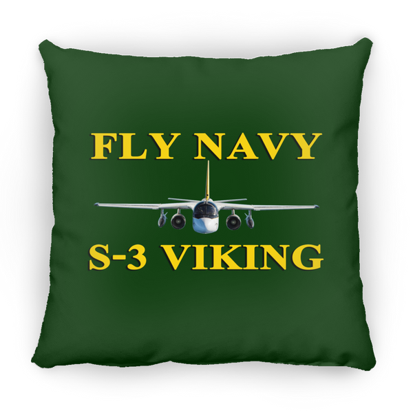 Fly Navy S-3 3 Pillow - Square - 14x14