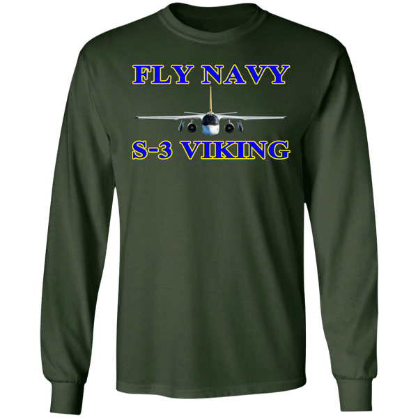 Fly Navy S-3 1 LS Ultra Cotton T-Shirt