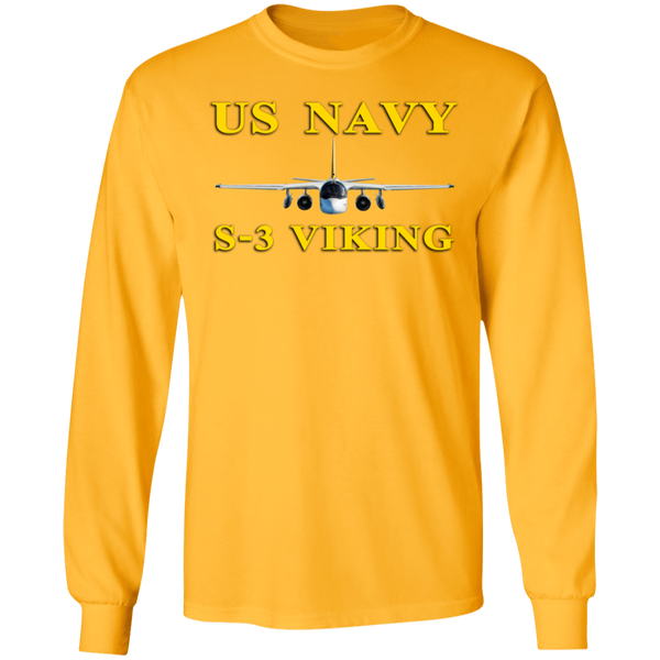 US Navy S-3 3 LS Ultra Cotton T-Shirt