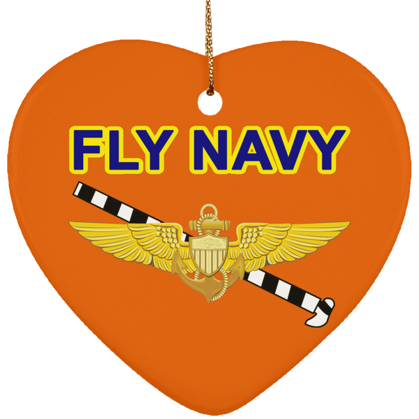 Fly Navy Tailhook 1 Ornament - Heart