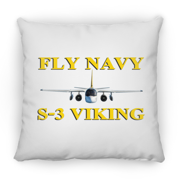 Fly Navy S-3 3 Pillow - Square - 16x16