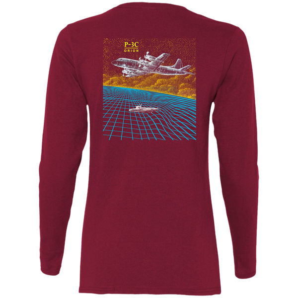 P-3C 1 Fly NFO Ladies' Cotton LS T-Shirt