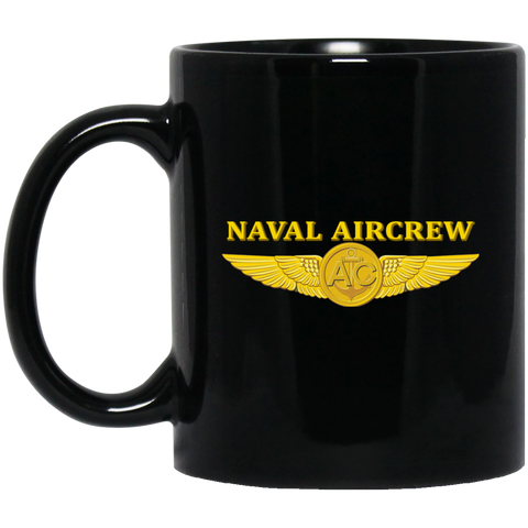 Aircrew 3 Black Mug - 11oz