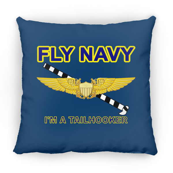 Fly Navy Tailhooker 3 Pillow - Square - 14x14