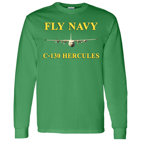 Fly Navy C-130 3 LS Ultra Cotton T-Shirt