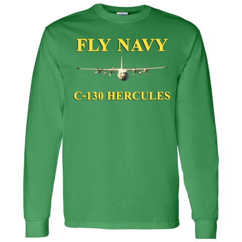 Fly Navy C-130 3 LS Ultra Cotton T-Shirt