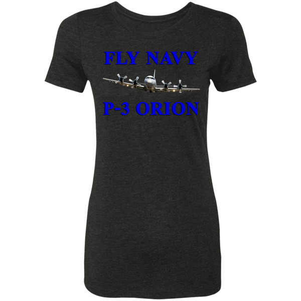 Fly Navy P-3 1 Ladies' Triblend T-Shirt