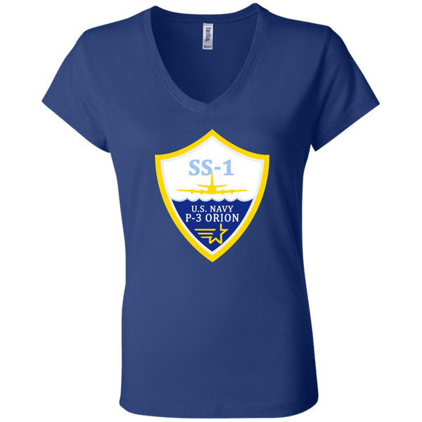 P-3 Orion 3 SS-1 Ladies Jersey V-Neck T-Shirt