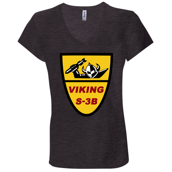 S-3 Viking 1 Ladies Jersey V-Neck T-Shirt