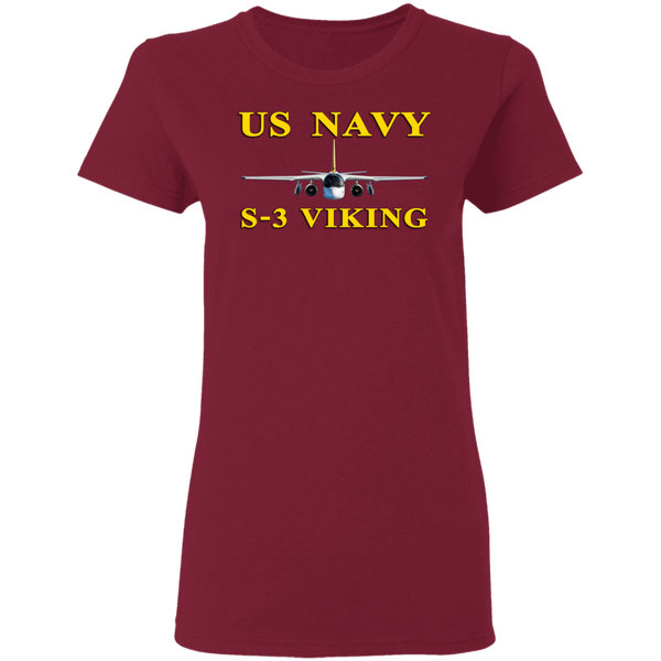 US Navy S-3 3 Ladies' Cotton T-Shirt