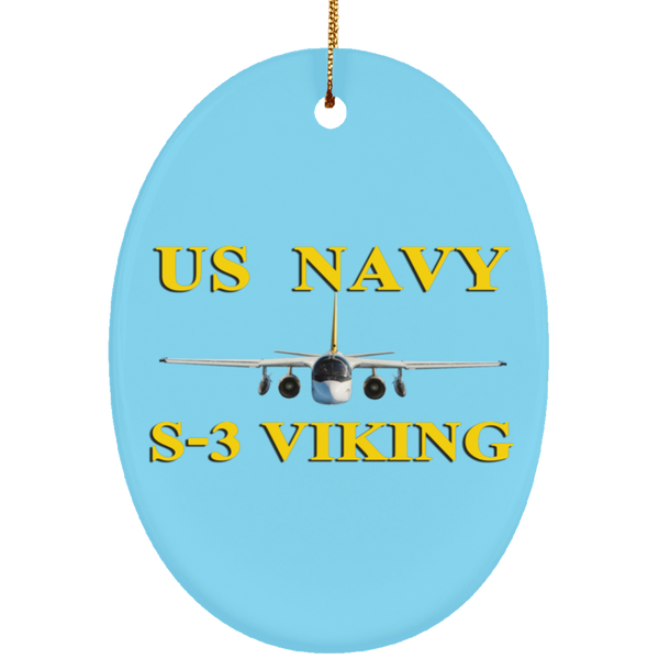 US Navy S-3 3 Ornament - Oval