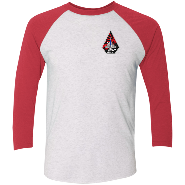 VAQ 141 7c Baseball Raglan T-Shirt