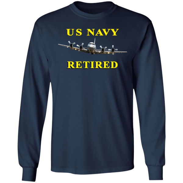 Navy Retired 1 LS Cotton Ultra T-Shirt