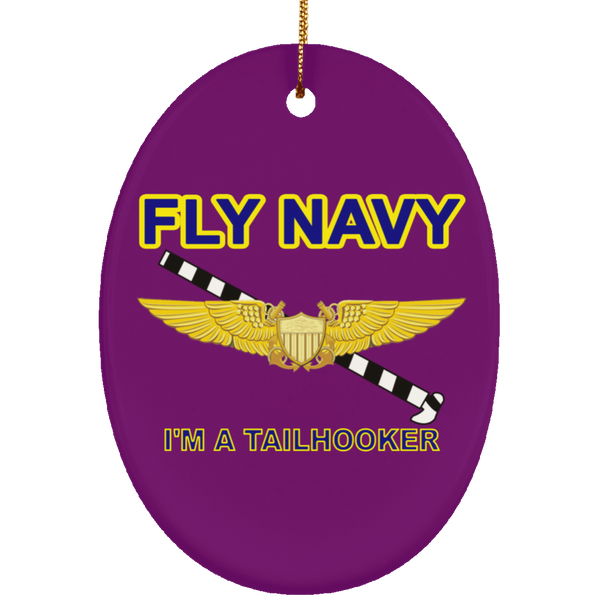 Fly Navy Tailhooker 3 Ornament - Oval