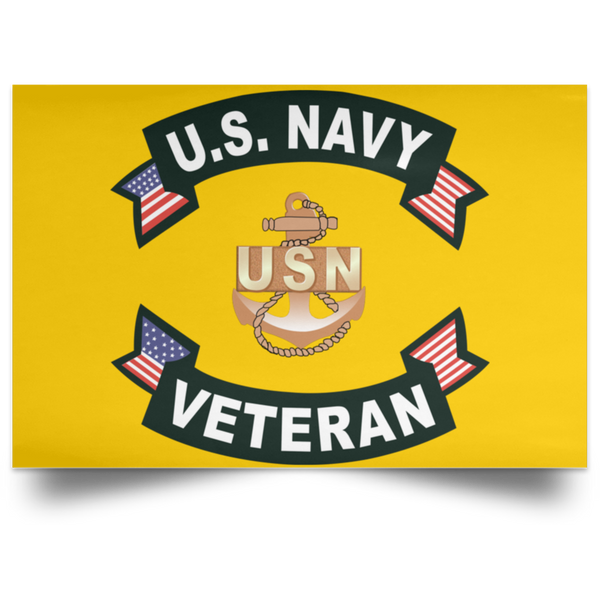 Navy Veteran Poster - Landscape