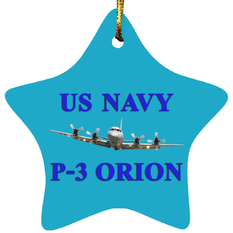 US Navy P-3 1 Ornament Ceramic - Star