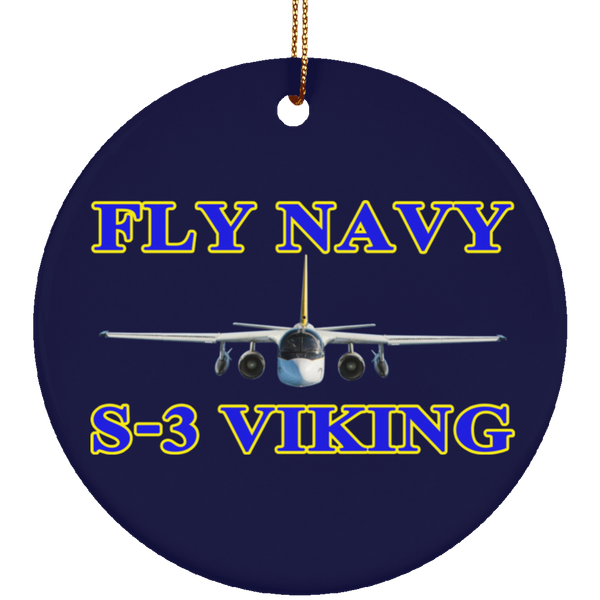 Fly Navy S-3 1 Ornament – Circle