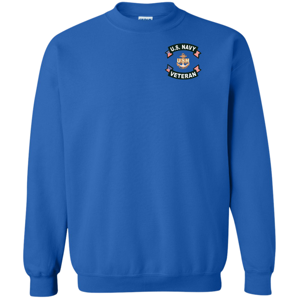 Navy Veteran 1a Crewneck Pullover Sweatshirt