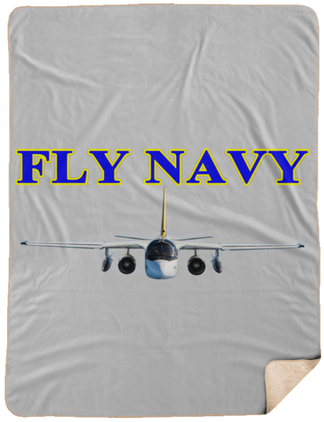 Fly Navy S-3 2 Blanket - Fleece Sherpa Extra Large