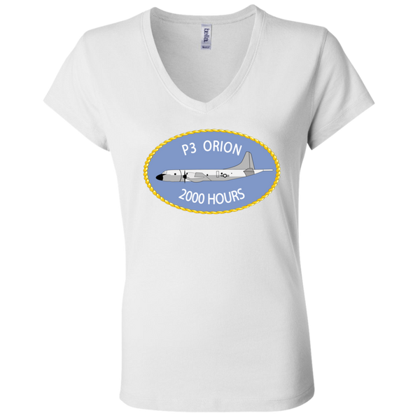 P-3 Orion 9 2000 Ladies Jersey V-Neck T-Shirt