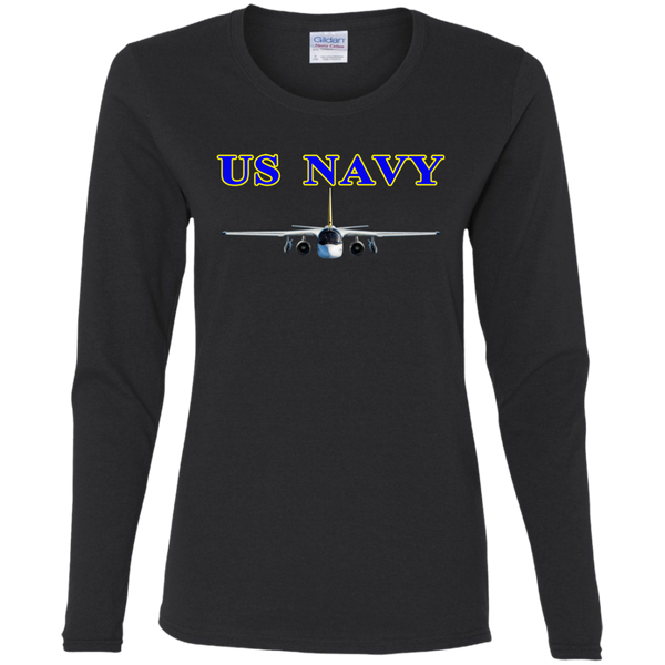 US Navy S-3 2 Ladies' Cotton LS T-Shirt