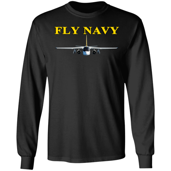 Fly Navy S-3 4 LS Ultra Cotton T-Shirt