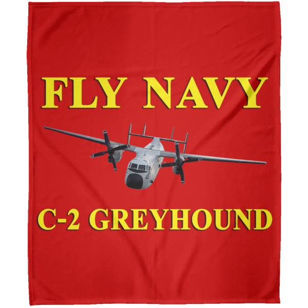 Fly Navy C-2 3 Blanket - Arctic Fleece Blanket 50x60