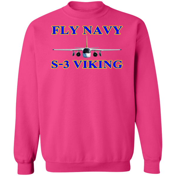 Fly Navy S-3 1 Crewneck Pullover Sweatshirt