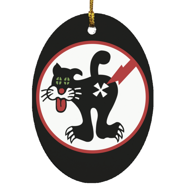 Duty Cat 1 Ornament - Oval