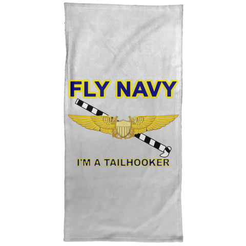 Fly Navy Tailhooker 3 Hand Towel - 15x30