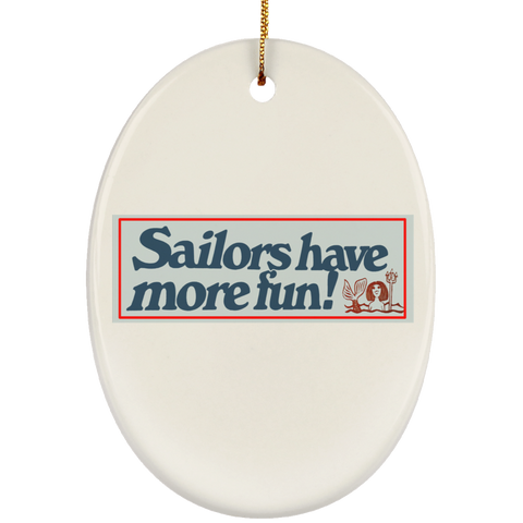 Sailors 1 Ornament - Oval