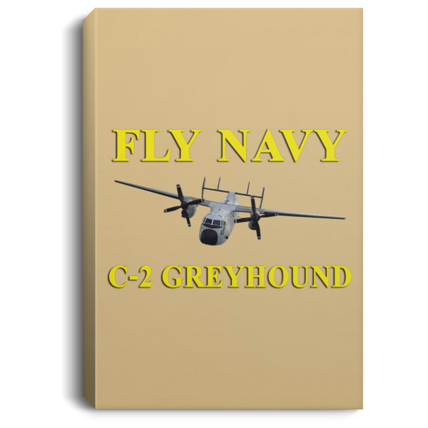 Fly Navy C-2 3 Canvas - Portrait .75in Frame