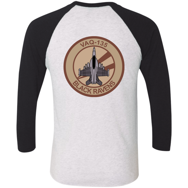 VAQ 135 6c Baseball Raglan T-Shirt